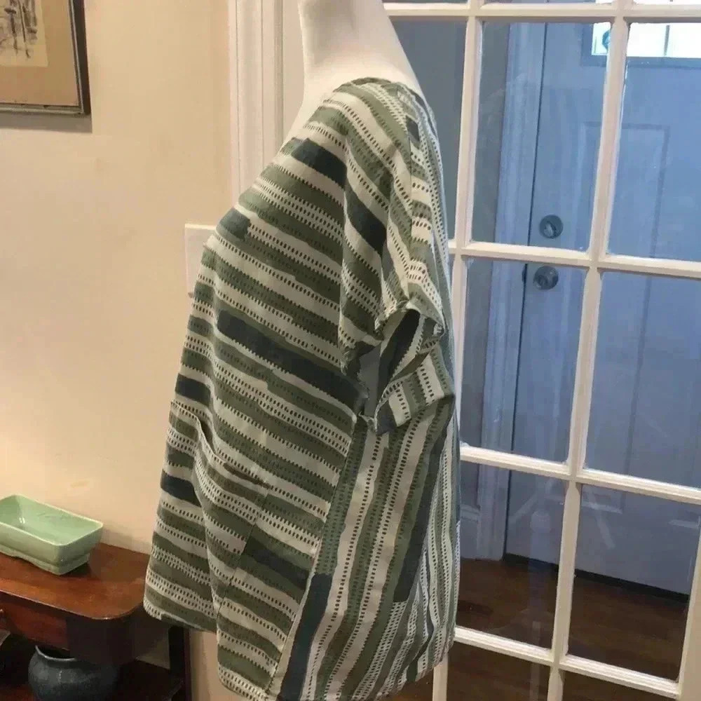 Marketplace cotton/linen top. - Picture 4 of 7